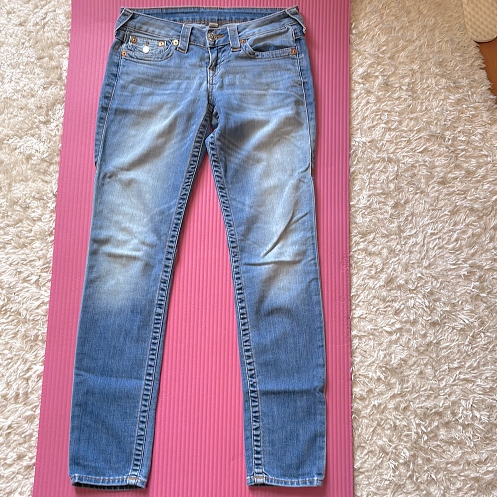 EUC size 26 True Religion button flap pockets.
